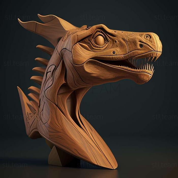 3D модель Пробрахілофозавр (STL)
